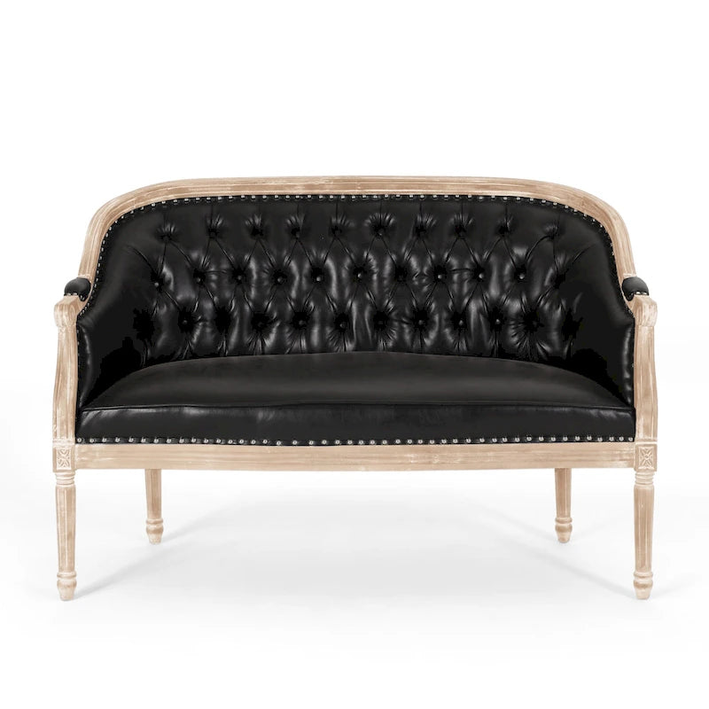 Faye Tufted Upholstered Loveseat by Christopher Knight Home