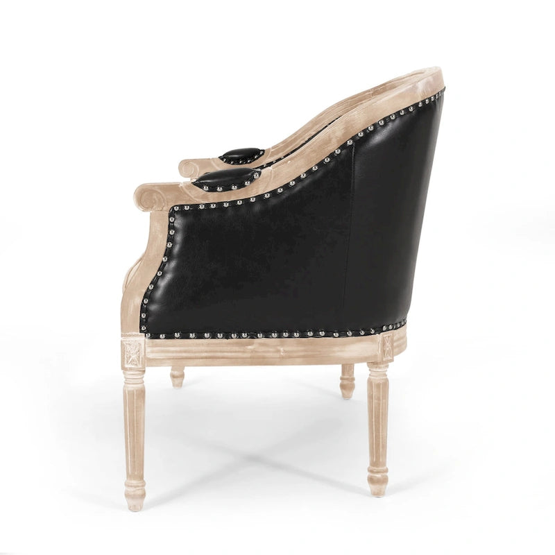 Faye Tufted Upholstered Loveseat by Christopher Knight Home