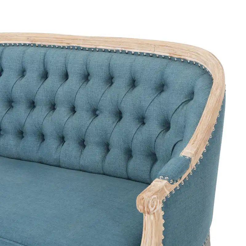 Faye Tufted Upholstered Loveseat by Christopher Knight Home