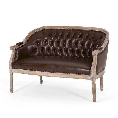 Faye Tufted Upholstered Loveseat by Christopher Knight Home