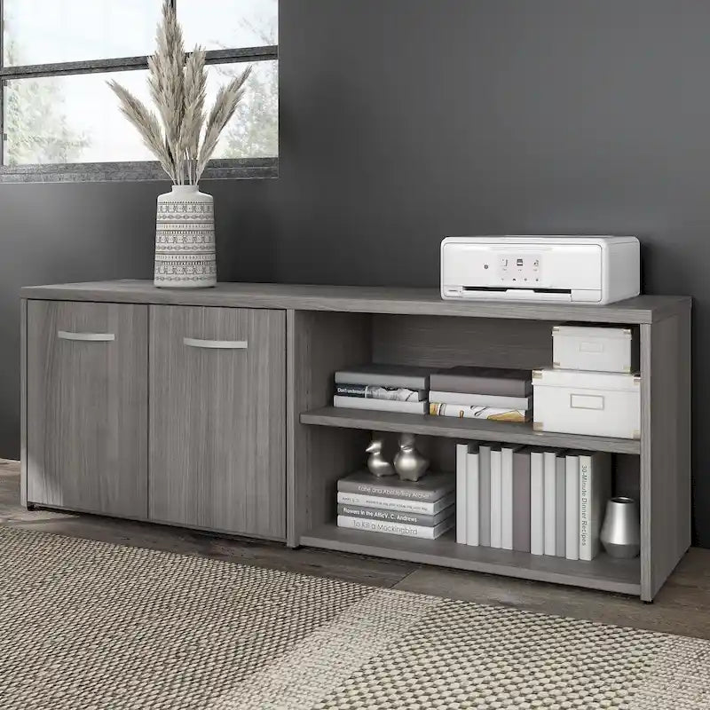 Hybrid Low Storage Cabinet with Doors by Bush Business Furniture