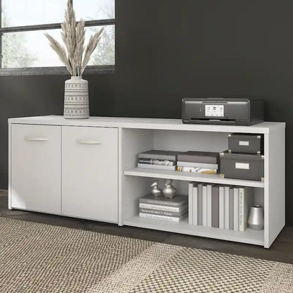 Hybrid Low Storage Cabinet with Doors by Bush Business Furniture