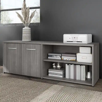 Hybrid Low Storage Cabinet with Doors by Bush Business Furniture