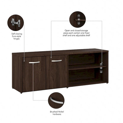 Hybrid Low Storage Cabinet with Doors by Bush Business Furniture