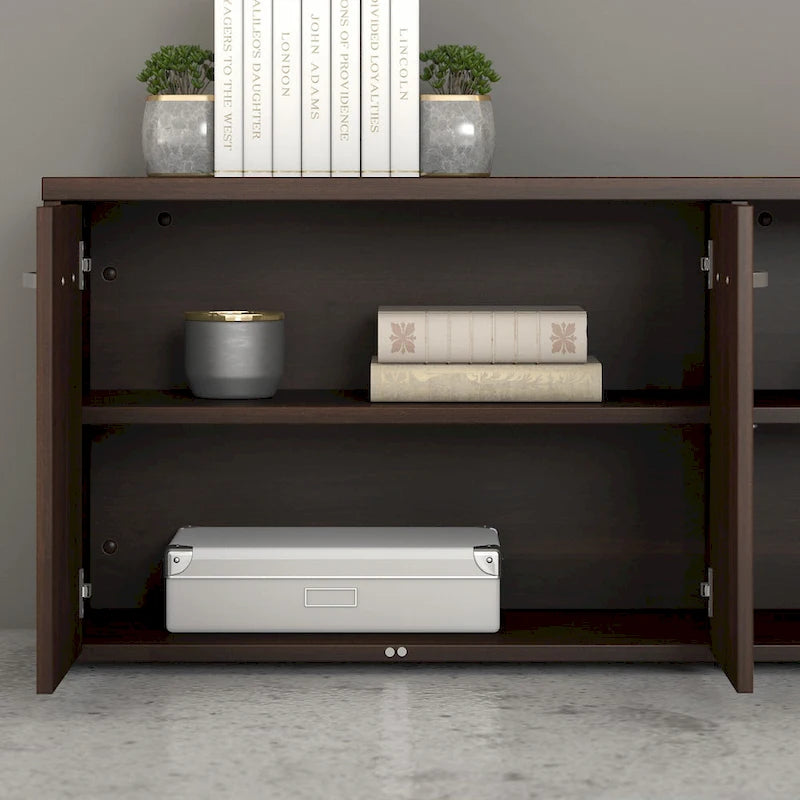 Hybrid Low Storage Cabinet with Doors by Bush Business Furniture