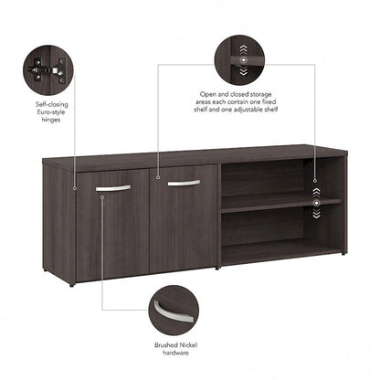 Hybrid Low Storage Cabinet with Doors by Bush Business Furniture