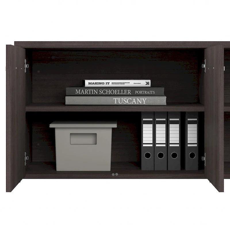 Hybrid Low Storage Cabinet with Doors by Bush Business Furniture