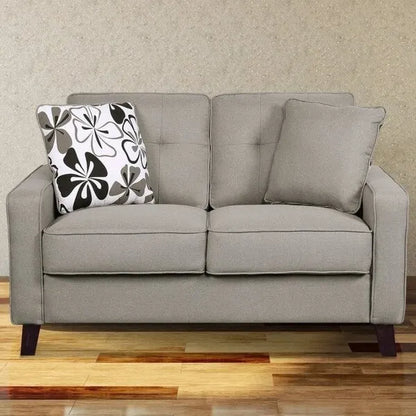 Lillana Linen Upholstered Tufted Loveseat