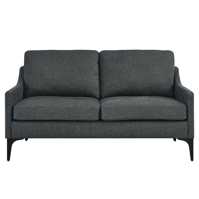 Corland Upholstered Fabric Loveseat