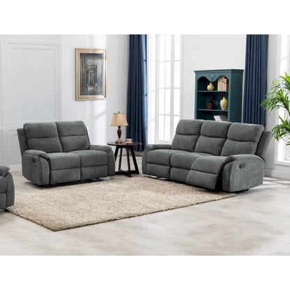 Ronald Transitional Faux Leather Reclining Living Room Sofa Set