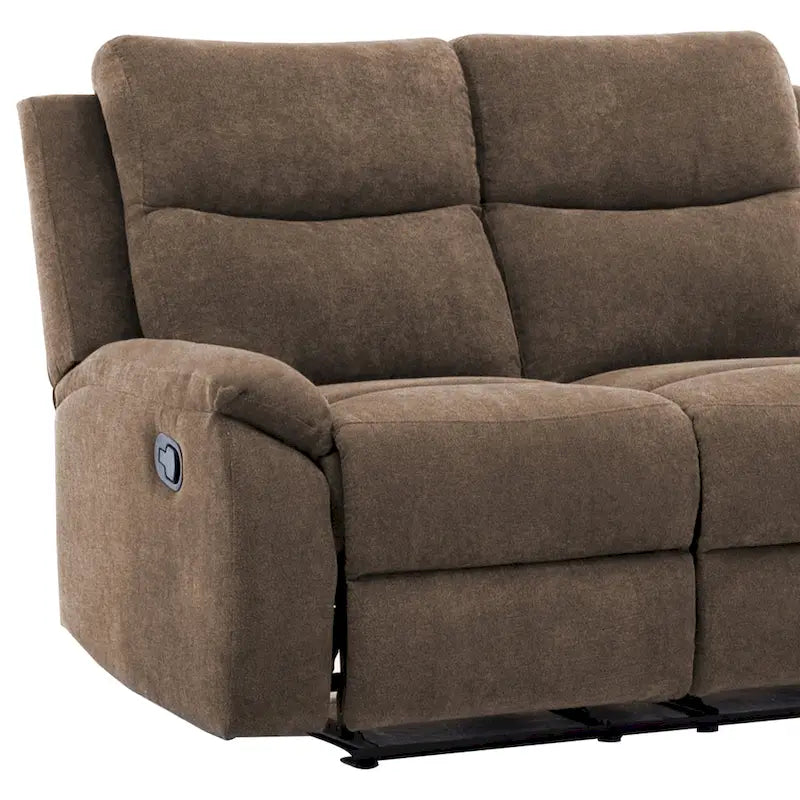 Ronald Transitional Faux Leather Reclining Living Room Sofa Set