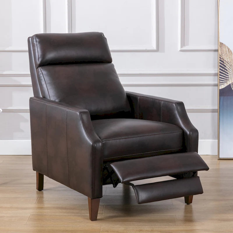 Brooklyn Faux Leather Push Back Recliner by Greyson Living