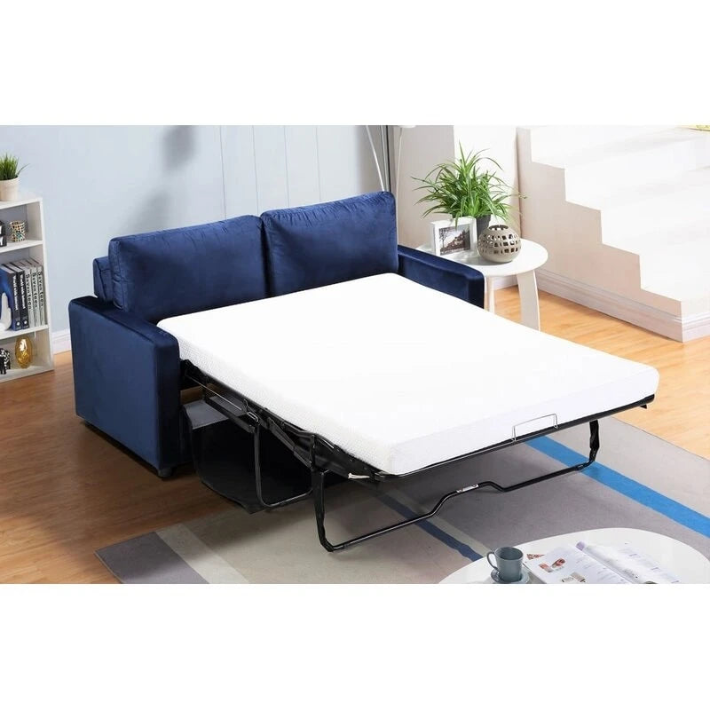 US Pride Furniture Knightsville Velvet 70 inch Square Arms Sofa Bed