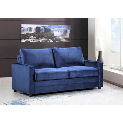 US Pride Furniture Knightsville Velvet 70 inch Square Arms Sofa Bed