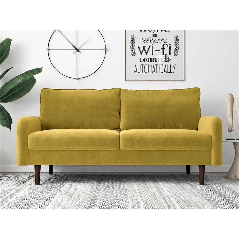 Devaney Velvet 71.6 Round Arms Sofa