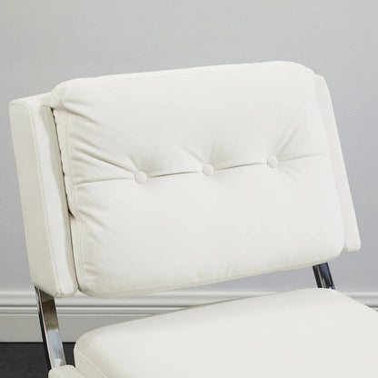 Art Leon Modern and Comfortable Velvet Armless Accent Chair