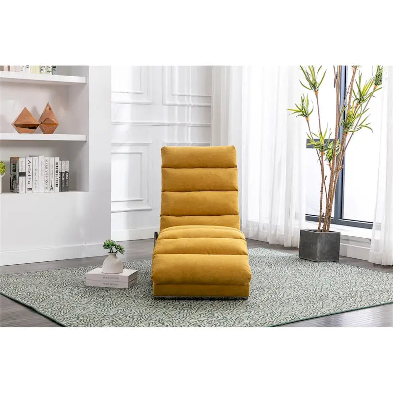 Linen Chaise Lounge Indoor Chair