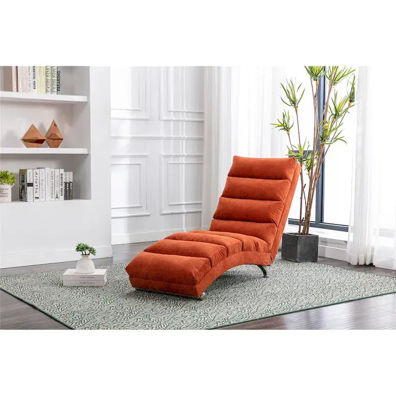 Linen Chaise Lounge Indoor Chair