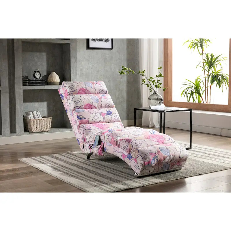 Linen Chaise Lounge Indoor Chair