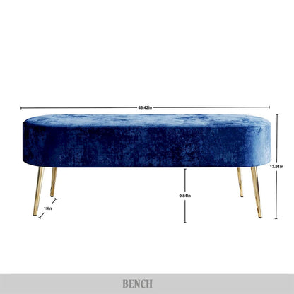 CraftPorch Luxurious Velvet Upholstered 3-piece Living Set