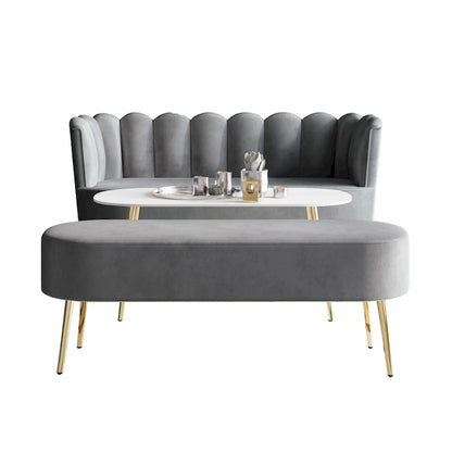 CraftPorch Luxurious Velvet Upholstered 3-piece Living Set