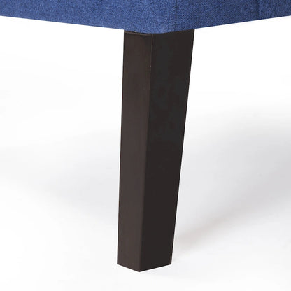 LUE BONA Linen and Walnut Legs Mid Century Modern Button Tufted Accent Chair (Set of 2) - 33.86 H X 27.95 W X 29.53 D