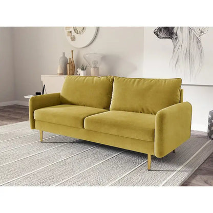 70 Velvet Square Arm Sofa