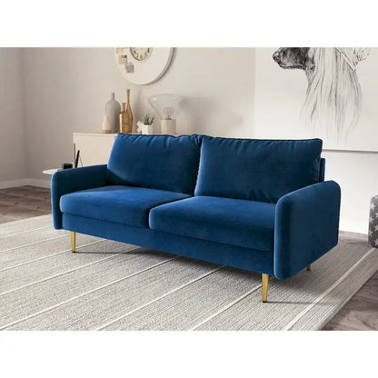 70 Velvet Square Arm Sofa