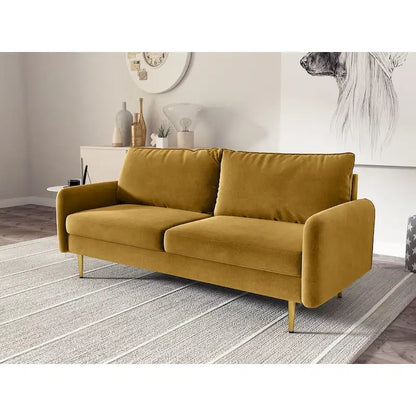 70 Velvet Square Arm Sofa