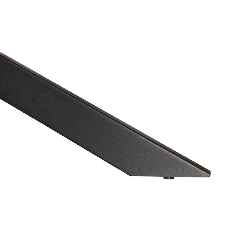 63 Rectangular Dining Table with MDF Tabletop & X-Cross Geometric Metal Base for Home Kitchen Dining Room