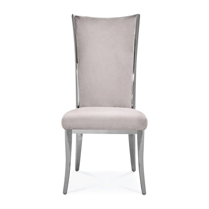 Massimo Silver Stainless Steel Dining Chair
