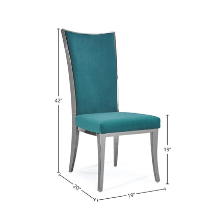 Massimo Silver Stainless Steel Dining Chair