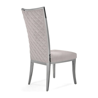 Massimo Silver Stainless Steel Dining Chair