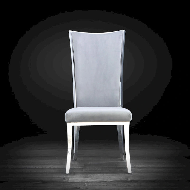 Massimo Silver Stainless Steel Dining Chair