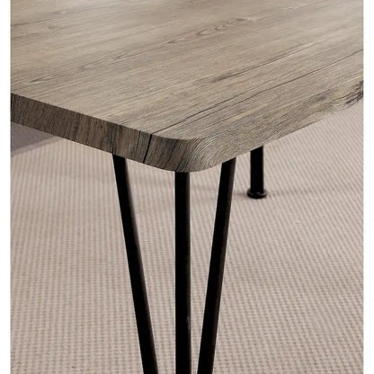 Zath Industrial Metal Compact 3-Piece Square Dining Table Set by Furniture of America