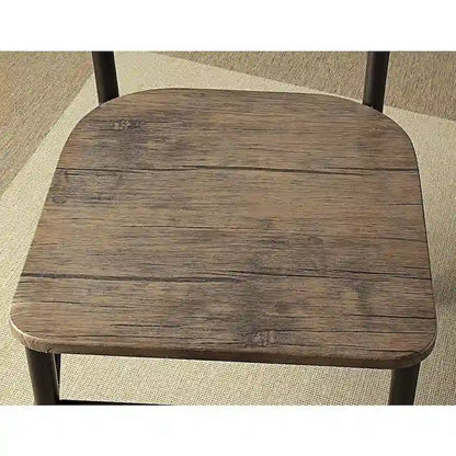 Zath Industrial Metal Compact 3-Piece Square Dining Table Set by Furniture of America