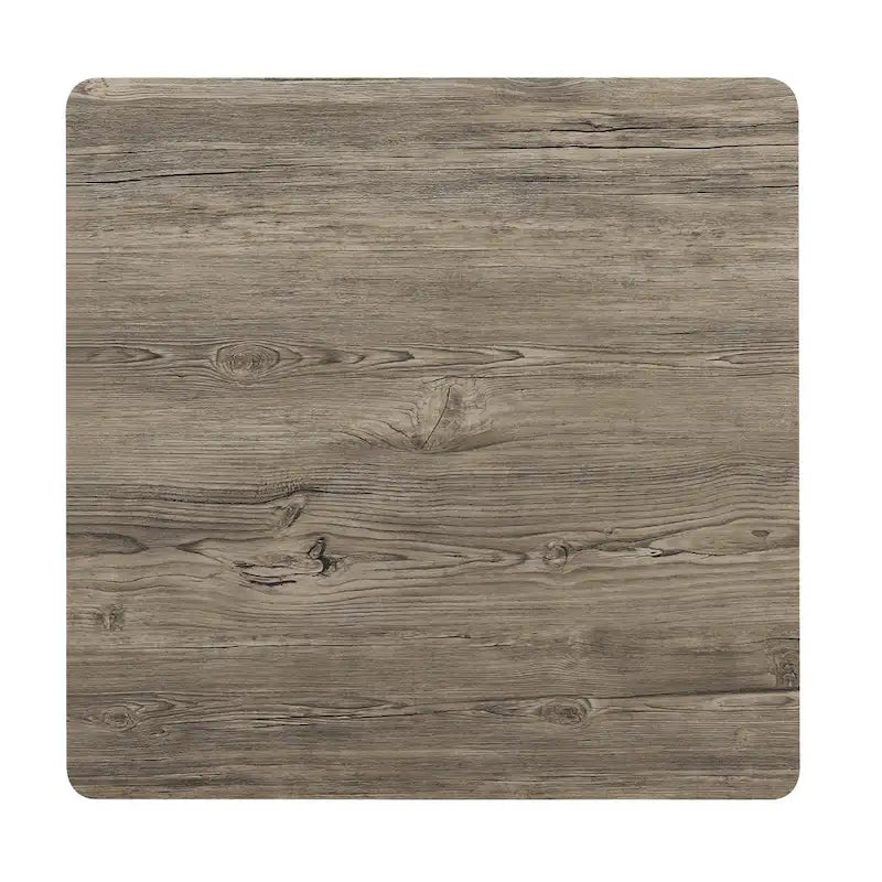 Zath Industrial Metal Compact 3-Piece Square Dining Table Set by Furniture of America