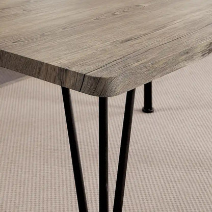 Zath Industrial Metal Compact 3-Piece Square Dining Table Set by Furniture of America