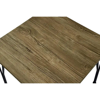 Zath Industrial Metal Compact 3-Piece Square Dining Table Set by Furniture of America