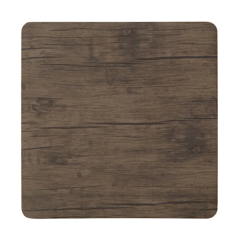 Zath Industrial Metal Compact 3-Piece Square Dining Table Set by Furniture of America