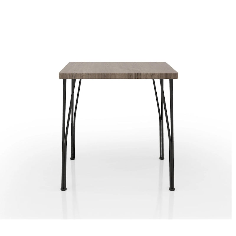 Zath Industrial Metal Compact 3-Piece Square Dining Table Set by Furniture of America