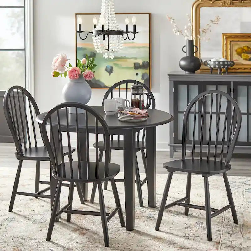 Simple Living Rollo Solid Wood 5-piece Drop-Leaf Dining Set