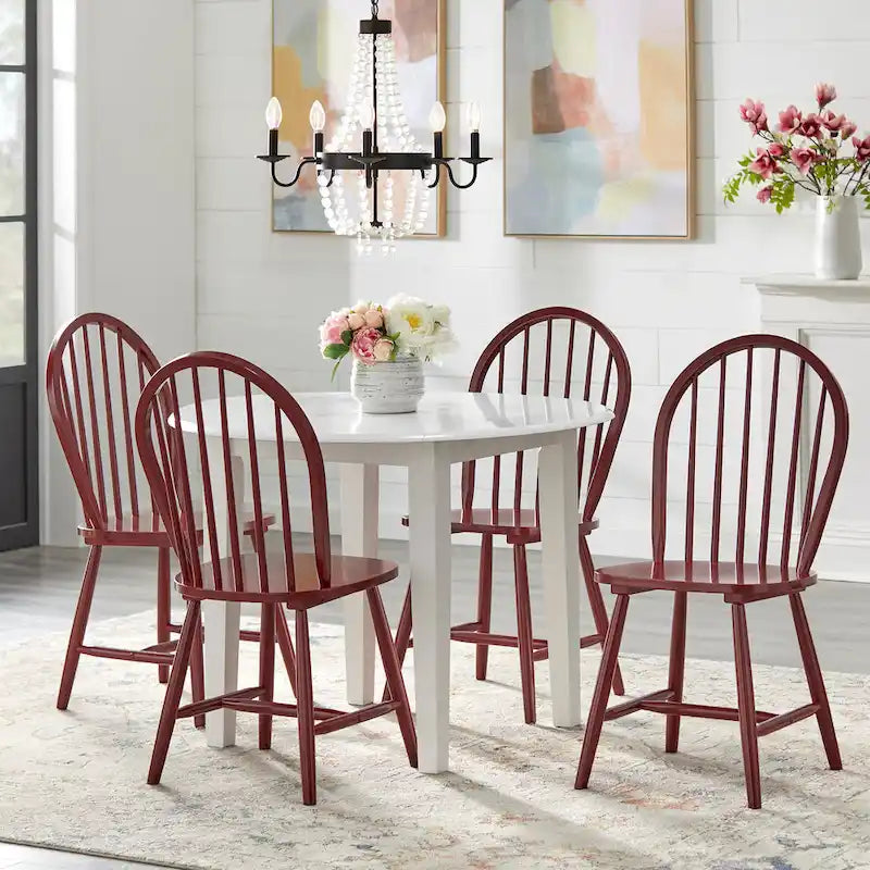 Simple Living Rollo Solid Wood 5-piece Drop-Leaf Dining Set