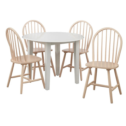 Simple Living Rollo Solid Wood 5-piece Drop-Leaf Dining Set