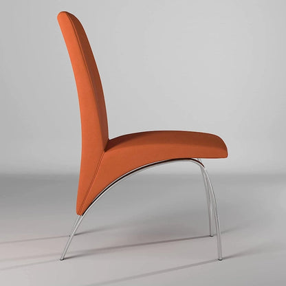 Hamil Leatherette Dining Chair with Chrome Legs Set of 2