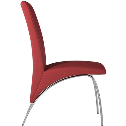 Hamil Leatherette Dining Chair with Chrome Legs Set of 2