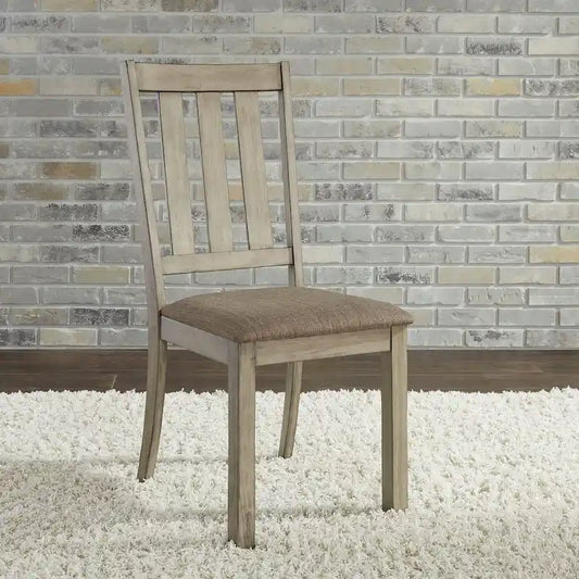 The Gray Barn Sun Valley Sandstone Slat Back Side Chair (Set of 2)