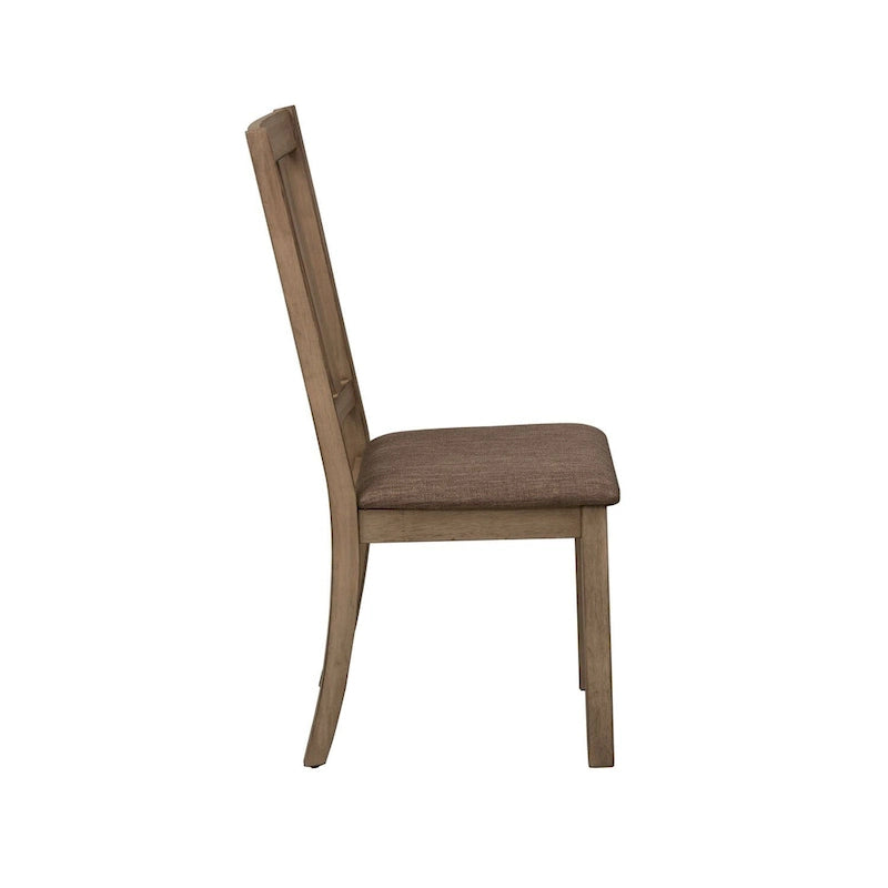The Gray Barn Sun Valley Sandstone Slat Back Side Chair (Set of 2)