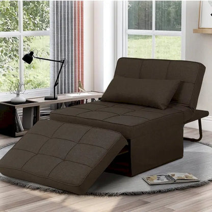 Zenova 4-1 Adjustable Sleeper Sofa Chair with Ottoman, Sofa Bed ,Couch Bed