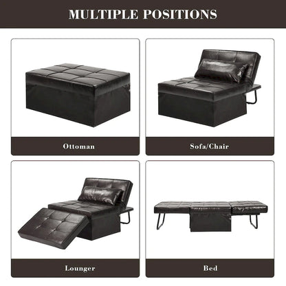 Zenova 4-1 Adjustable Sleeper Sofa Chair with Ottoman, Sofa Bed ,Couch Bed